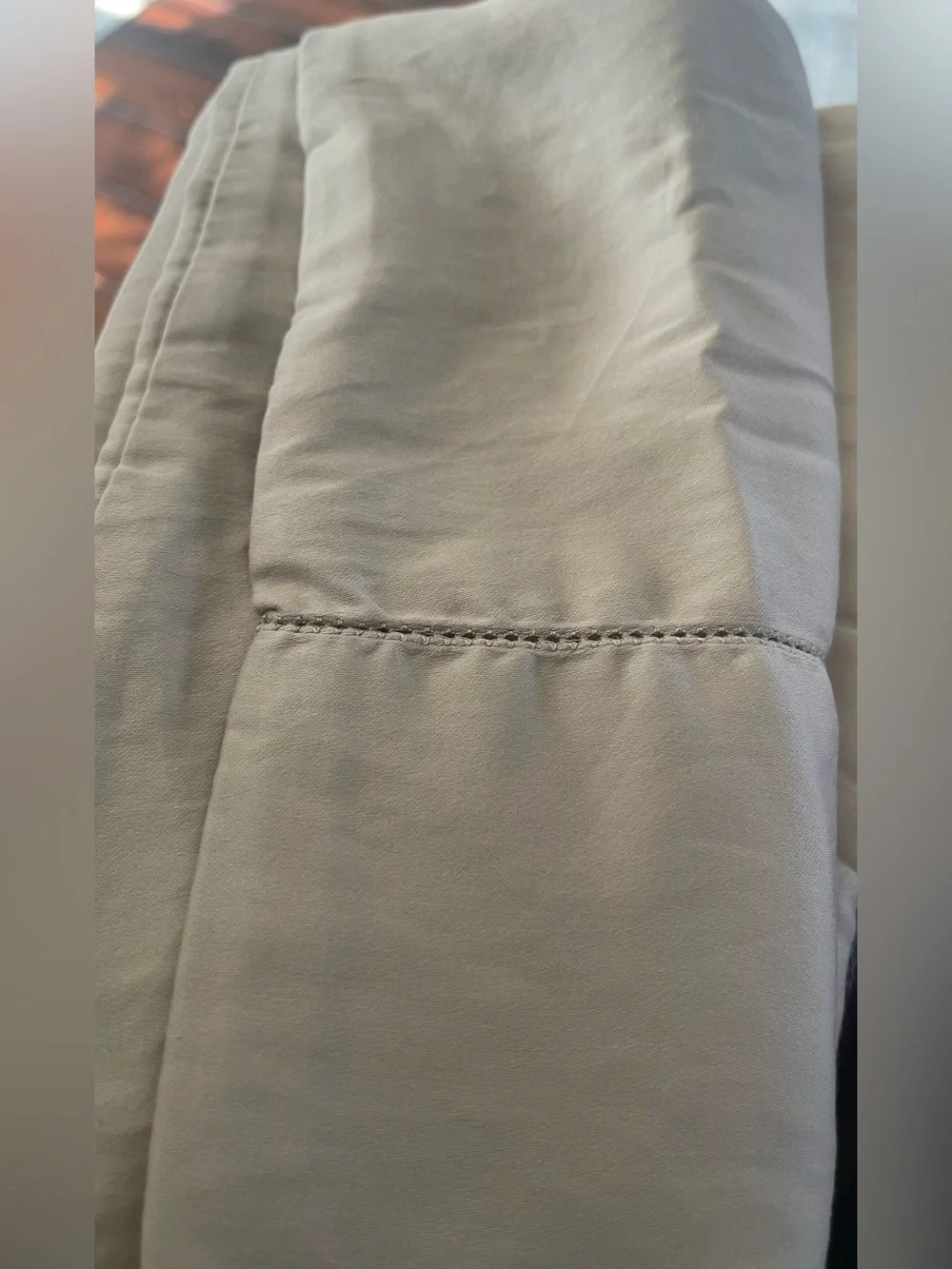 NWOT Quince Signature Giza Cotton Sateen Pillowcase Set, King (Sand)